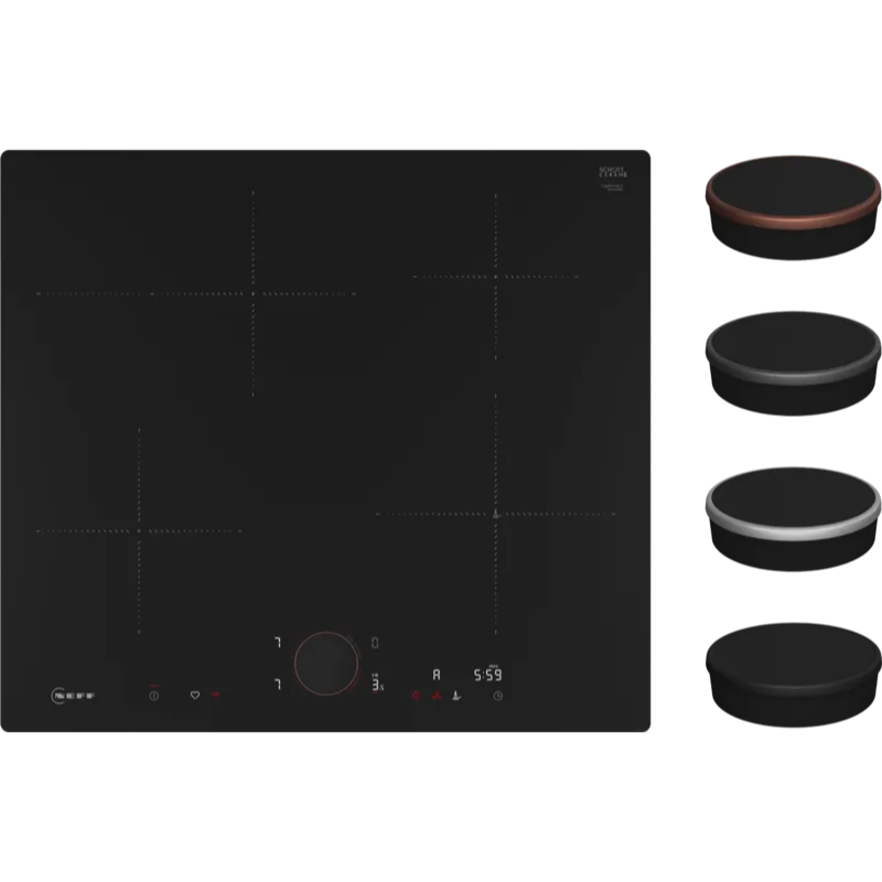 Plită cu inducție 60 cm Negru, T56PYF4C0, Neff